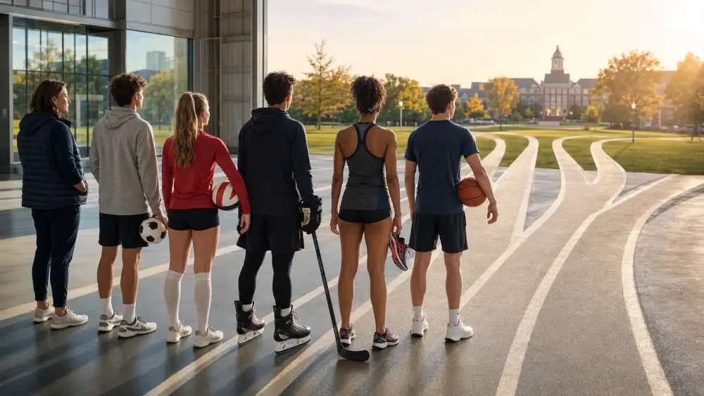 Teenage Canadian athletes recruiting options